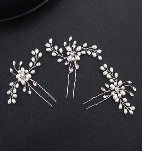 3pcs mode cuivre fait main à la main autrichienne Crystal Pearls Hairpins Wedding Hair Accessoires Femmes Coiffures Bride's Tiara JCF0301205770