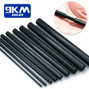 3 -stks visstaaf reparatie kit koolstofvezel stokken paalgebouw inpak draad zout water zoet water spin gieting sten 240408