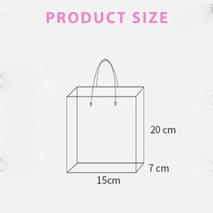 3pcs envoltura de regalo 10pcs bolsas de regalo de PVC transparentes con bolsas de bolso de plástico de cinta rosa bolsa de regalo para envolver regalos navideños suministros de cumpleaños de compras