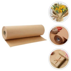 3pcs enveloppe cadeau 50 cm * 6m / 10m Kraft Paper Rolls Gift Emballage Bolletin Board