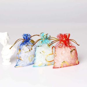 3pcs Cadeau enveloppe 50pcs Love Heart Organza Sacs Mariage Cadeau Sacs de Noël Sacs de Noël