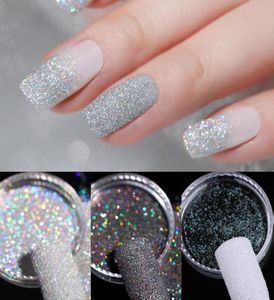 3pcs Gradiënt Glanzende Nagel Glitter Set Poeder Sparkly Manicure Nail Art Chrome Pigment Zilver DIY Nail Art Decoratie Kit6254598