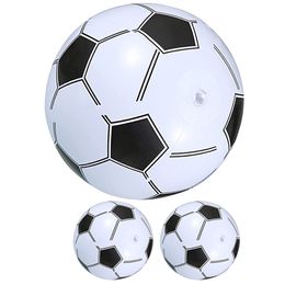 3pcs Pouet de football gonflable Football gonflable drôle Boules de plage pour enfants nageant des balles gonflables