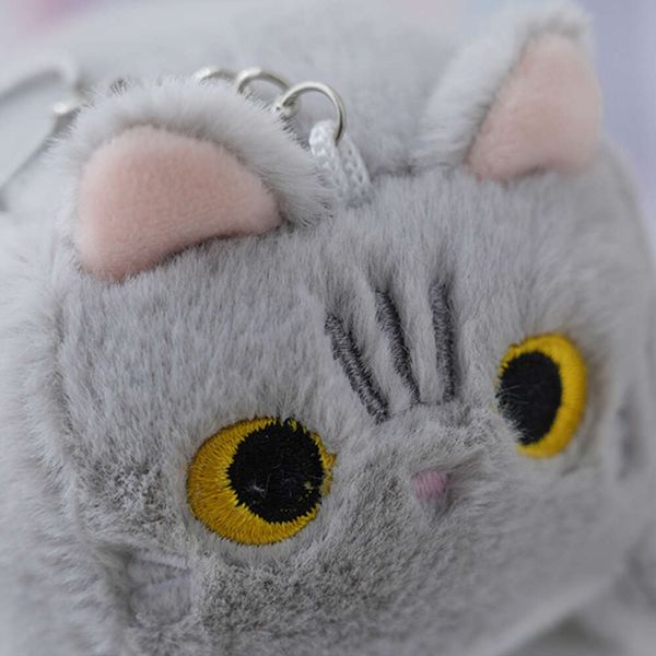 3pcs Japonais bloc en peluche Keychain 12cm Mignon Cartoon Pet Cat Key Chain Chain Girls Girls Backpack Decoration Gift