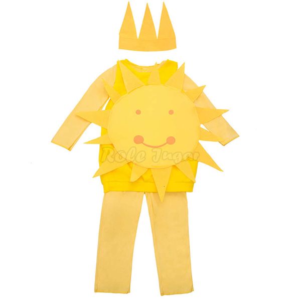 Disfraz de Halloween para niños, 3 uds., mono encantador tipo sol, ropa para el escenario, 3-14 años, C48M108