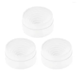 3 Stuks Laboratorium Kolf Ondersteuning Plastic Stand 90 Mm Diameter Ronde Bodem Houder Voor 50 Ml-1000 Ml Kolven wit Pad