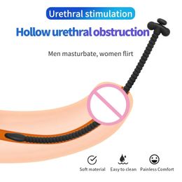 3PCS Lange Holle Urethra Katheter Dilatator Siliconen Paard Oog Stimulatie Bdsm Seksspeeltje voor Mannen Penis Plug Insert Schroefdraad katheter