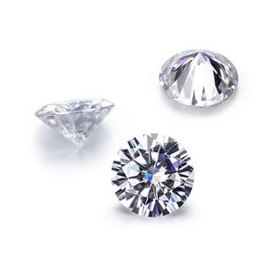 3 pièces moissanite en vrac 0.5ct IJ couleur 5mm rond brillant coupe Moissanite Test positif laboratoire cultivé diamant pierres précieuses en vrac pierres