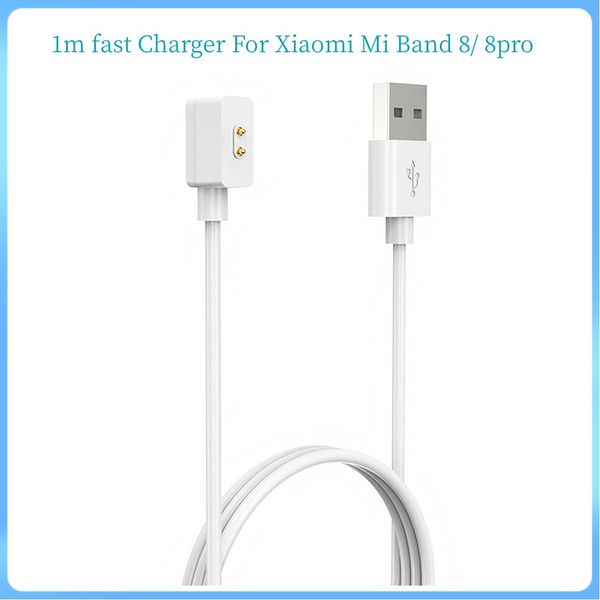Chargeur magnétique pour Xiaomi Mi Band 8 pro Redmi Band 2, 3 pièces/lot, 1m, câble de charge rapide, adaptateur de Base, accessoires de montre intelligente