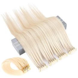 6d Hair Extensions 100% Real Human Hair Extensions 1Row 5 Strand (20 rijen) 1G/STRAND 2e generatie Hidden No-Track Extensions 1.1B.2.4.8.18.27.30.33.60.613.99J Bella Hair