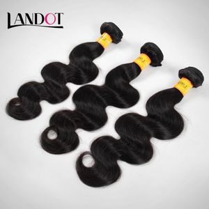 3pcs / lot 8-30 pouces philippins vierges cheveux vague de corps grade 7a non transformés philippins faisceaux de tissage de cheveux humains extensions noires naturelles peuvent être teints