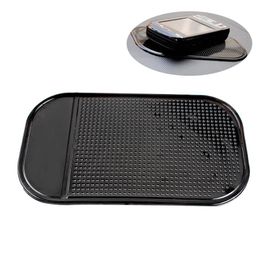 3 unids / lote Espuma de plástico negro antideslizante Dash Mat Sticker Dash Silicone Car Mat Dashboard Sticky Pad para teléfono GPS # HP244p