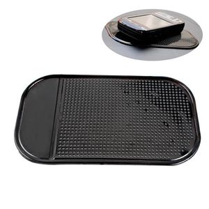 3pcs / lot Noir En Plastique Mousse Antidérapant Dash Mat Autocollant Dash Silicone Tapis De Voiture Tableau De Bord Sticky Pad Pour Téléphone GPS # HP294S