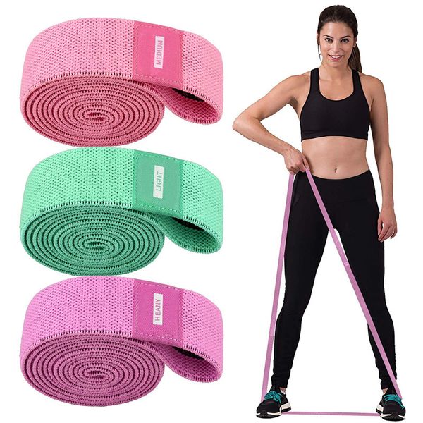 3 pcs/lot Hiit assis bandes de résistance rangées ab biceps Trcep entraînement bras Musle exercices hanche cercle boucle entraînements outil pour la maison et la salle de sport jambes cuisse fessier fesses bandes de squat