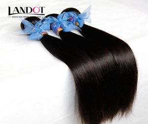 3 Unids / lote Cabello Virginal Indio Recto 100 Paquetes de Armadura de Cabello Humano Barato Sin Procesar Extensiones de Cabello Remy Indio Virgen Crudo Double9987367