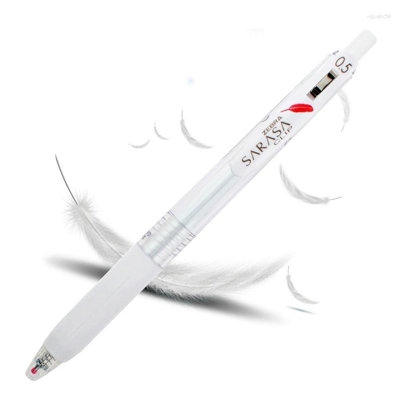3pcs/lot Japonya Zebra JJ99 Red Feather Limited Jel Pen Öğrenci Yaratıcı Kırtasiye İmza Okulu Yazma 0.5mm