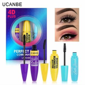 Ucanbe 4D Plus – Mascara épais et allongeant, longueur et Volume spectaculaires, combinaison parfaite de cils, imperméable, 3 pièces/lot