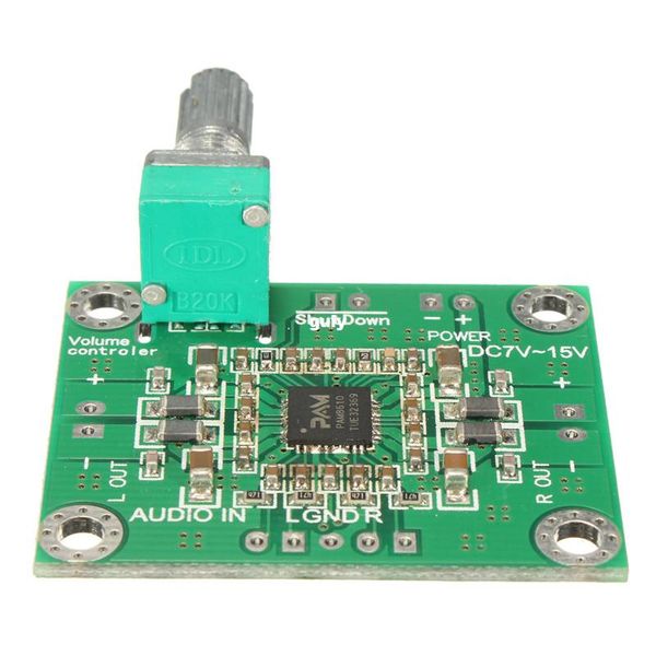 3PCS \ lOT10W X 2 DC 7-15V PAM8610 Amplificateur audio stéréo numérique Module de carte de circuit imprimé DC 12V 4x3.3x1.4cm Kit électronique Circuit Board