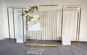 3 pièces de luxe décoration de mariage panneau d'affichage colonne support fer écran cloison plinthe cadre fleurs arc ballon fête d'anniversaire Stage1508720