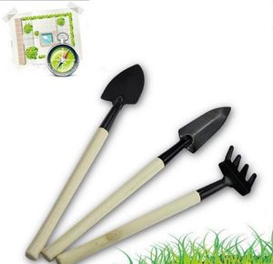 3 pièces nouveaux outils de jardinage créatifs pelle trois pièces 3 pièces/ensemble Mini outil de jardin petite pelle/râteau/pique/fleurs de plantes en pot