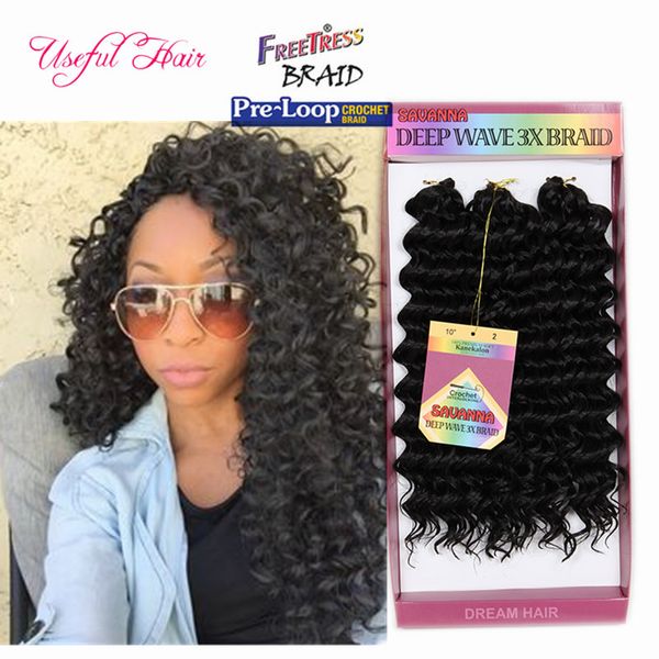 3 unids/pack crochet sintético trenzas cabello 10 pulgadas jerry rizado giro trenzado cabello ombre color pre looped savana jerry curl cabello onda giro