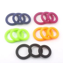 3pcs Pinis Ring Set Silicone Cock Rings Ejaculation Delay Cockring Sex Toys for Men Adult Product Dick Lock Erection Sexy Shop 240409