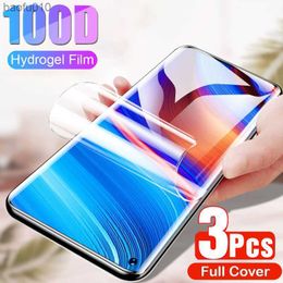 Película de hidrogel para teléfono Oppo Realme 9 8 7 Pro 4G 5G, Protector de pantalla para Realme 9i 8i 7i C21 C21Y C25Y C25S C3 C31 L230619, 3 uds.