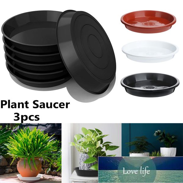 3 Pcs En Plastique Durable Plante Soucoupe Drip Trays Rond Heavy Duty Pot De Fleur En Plastique Plateau Soucoupes Intérieur Extérieur Jardin Fournitures Prix Usine Expert Conception Qualité