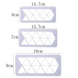 3 stks polymeer klei gereedschap plastic snijvormen zeshoek/ronde/vierkante/visschalen geometrische vorm ontwerper diy oorrang aardewerk gereedschap