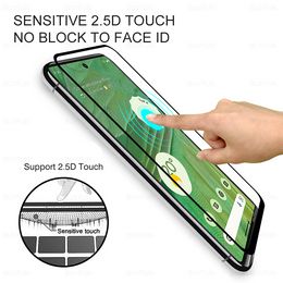 3 stcs beschermend glas voor Google Pixel 7 6 6a Tempered Glass Screen Protector voor Pixel6 Pixel6a Pixel7 5G Volledige omslag Telefoonfilm