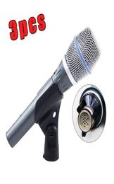 3 pièces véritable condensateur beta87a qualité supérieure bêta 87a micro portable supercardioïde condensateur microphone vocal avec un son incroyable 1142477