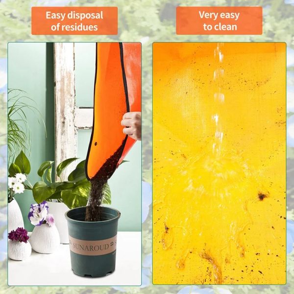 3 piezas de repotación de repoting para el control de plantas cubiertas Discusión Portable para macetas Regalos de jardinería para mujeres Hombres duraderos naranja