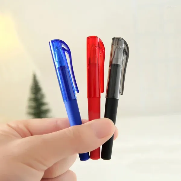 Mini stylo à Gel Portable 3 pièces/ensemble 0.5mm, encre noire bleue rouge, stylos de Signature de bureau pour étudiants, fournitures de papeterie scolaires Kawaii