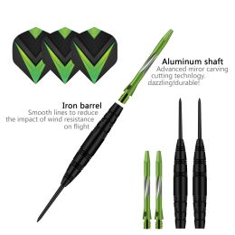 3 stks/set 23 gram dart set professionele metalen tip set ridder darts vlucht naald doos stang blad elektronische dartboard accessoires