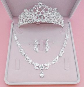 3 pièces ensemble mariée couronne coiffes princesse cheveux ornement perles européennes et américaines fleurs cercle super mariage bijoux cheveux hoo8256934
