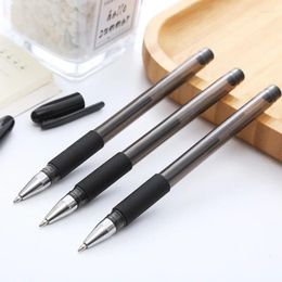 3PCS / Set Business Signature Pen Black Pearl Gel Ink Pens 0,5 mm Ballpoint Astuce pour les fournitures scolaires de bureau