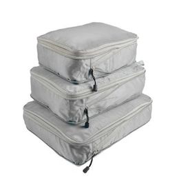 3 stks/set Compressie Verpakking Cubes Reizen Opbergtas Bagage Koffer Organizer Set Opvouwbaar Waterdicht Nylon Materiaal