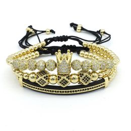 3 stks/set paar armband/kroon/voor liefhebbers/armbanden voor vrouwen mannen luxe sieraden