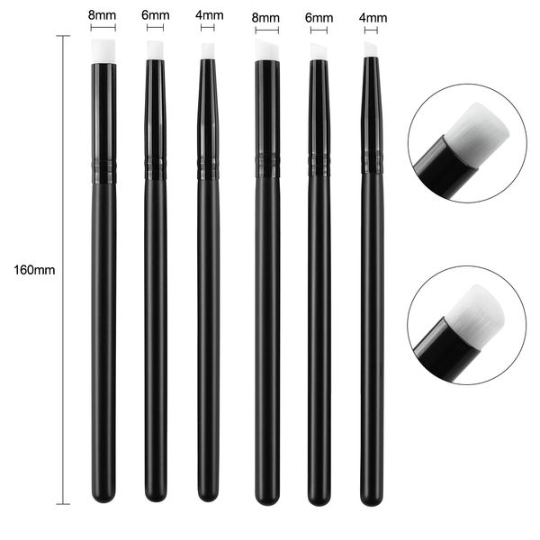 3pcs /set plano /cepillos de mezcla detallados en ángulo colincuentes de plantilla de cepillo de pintura para pintura para suministros de pintura