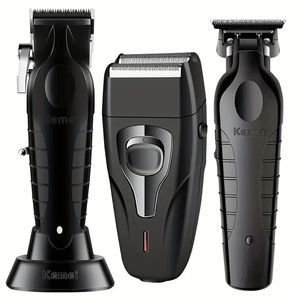 Professional Hair Clippers for Men - USB Rechargeable Electric Beard Trimmer, 3pcs/set