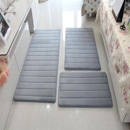 3pcs / set tapis de bain en mousse à mémoire de forme tapis sol moderne anti-dérapant tapis de salle de bain tapis tapis tapis salle de bain tapis tapis tapete alfombras2605
