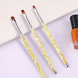 3 -stcs/set nagel schilderpenset nail art uv gel extension builder bloemblaadbloemtekening borstel manicure gereedschap gereedschap