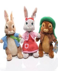 3pcs Set Peter Rabbit Benjamin Bunny Lily Soft Soft Plux Polls Cartoon Toys 46CM6768834