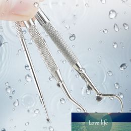 3 stks / set draagbare tandenstoker naald diepe reiniging tanden puistjes en acne verwijdering roestvrijstalen verpakte multifunctionele tool