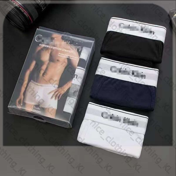3PCS / Set Sexy Men Underwear Boxers for Men Cotton Underpants Brand Brand Designer Mens Underwear Calvins Boxer Plusieurs couleurs Breatch Sous-Pants 606
