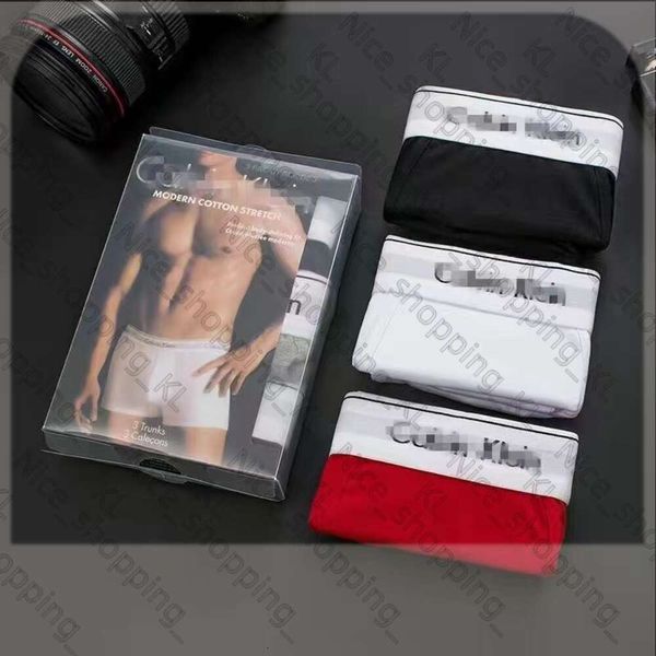 3PCS / Set Sexy Men Underwear Boxers for Men Cotton Underpants Brand Brand Designer Mens Underwear Calvins Boxer Plusieurs couleurs Breatch Sous-Pants 877