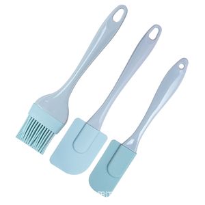 3 -stks/Set Silicone Spatula Set Cream Scraper Food Grade Non Stick Heat Resistant Spatulas Mixer Kooking Bakken Bakmix Bak Cake Tool HW0227