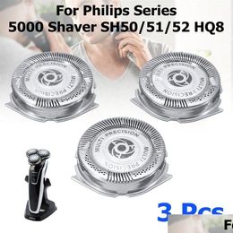 3 uds cuchillas de afeitar para afeitadora puntas de corte de repuesto para Philips Series 5000 Sh50/51/52 Hq8 W9592 entrega directa Dhh7Z