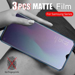 Película de hidrogel mate suave de 3pcs para Samsung Galaxy A03 A03S Core A13 A23 A33 A43 A53 A73 A04 A24 A34 Protector de pantalla helada