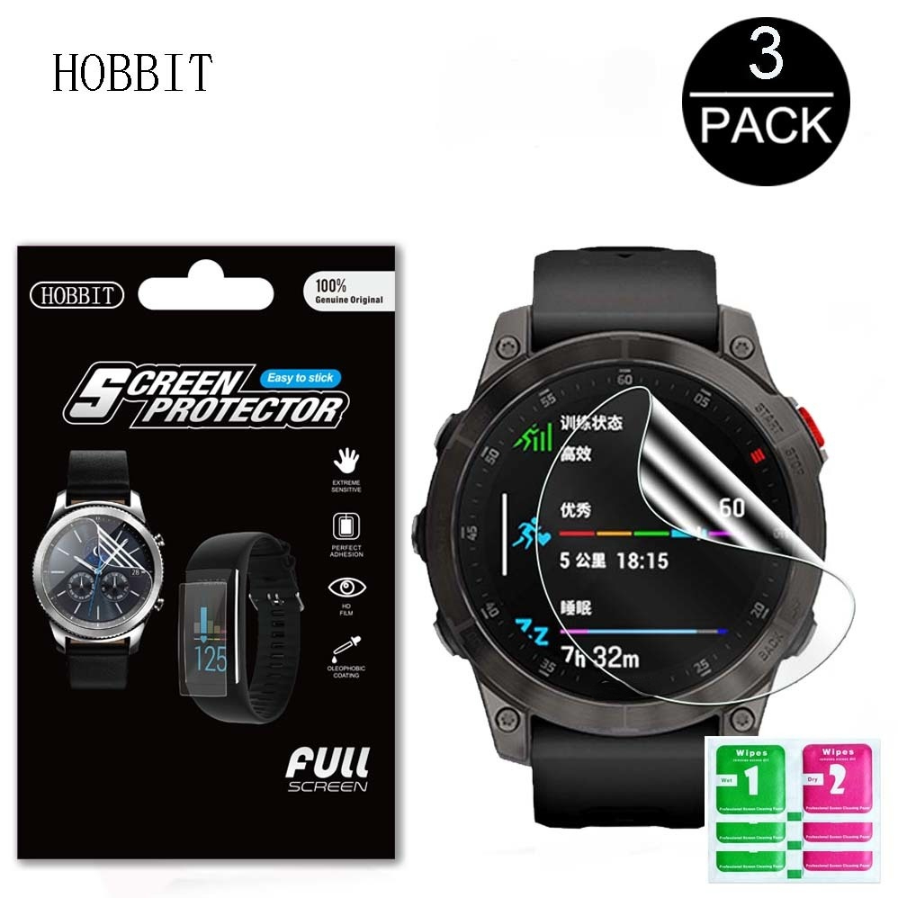 3PCS Soft TPU Hydrogel Beschermende film voor Garmin Epix Gen 2 Smart Watch Clear Slim Anti-Scatch Screen Protectors Not Glass